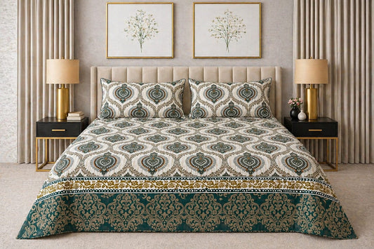 Emerald Heritage — King Bedsheet Set