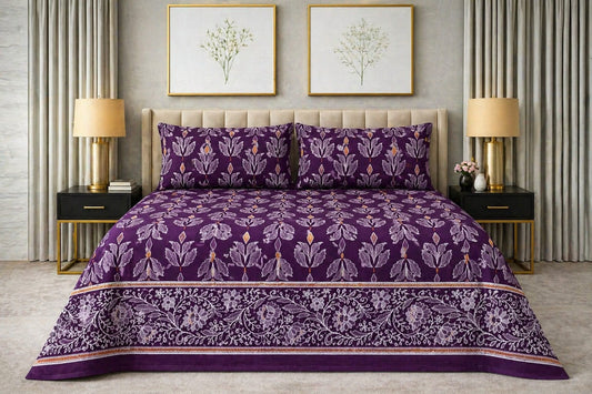 Royal Violet — King Bedsheet Set