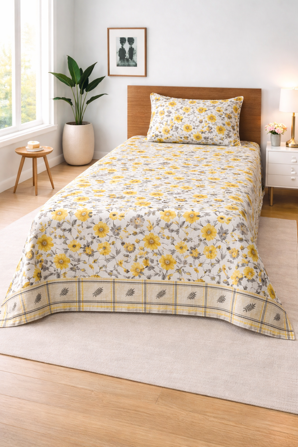 Sunny Blossom — Single Bedsheet Set