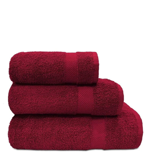 Cotton Terry Towel — Burgundy