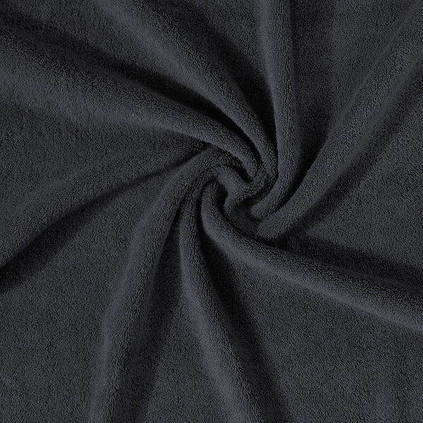Cotton Terry Towel — Charcoal — view 2