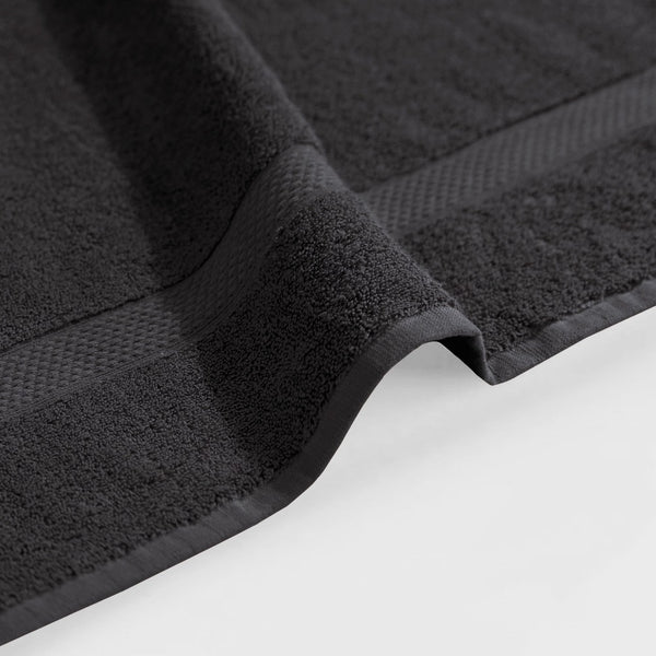Cotton Terry Towel — Charcoal — view 3