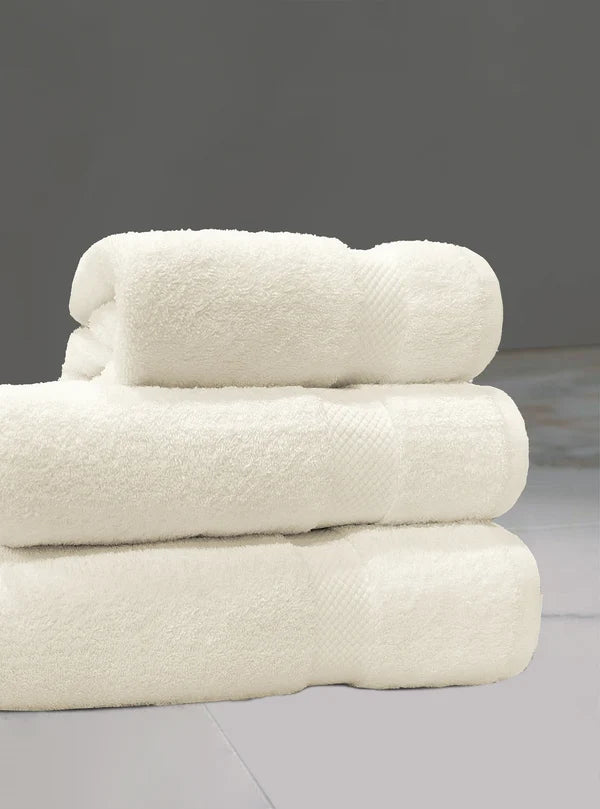 Cotton Terry Towel — Cream — view 4