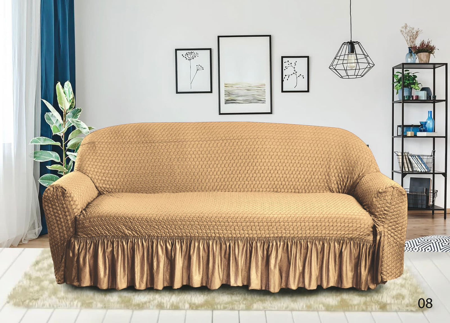 Butterfly Sofa Cover Set — Golden