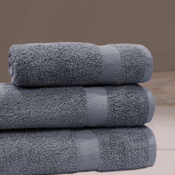 Cotton Terry Towel — Grey — view 4