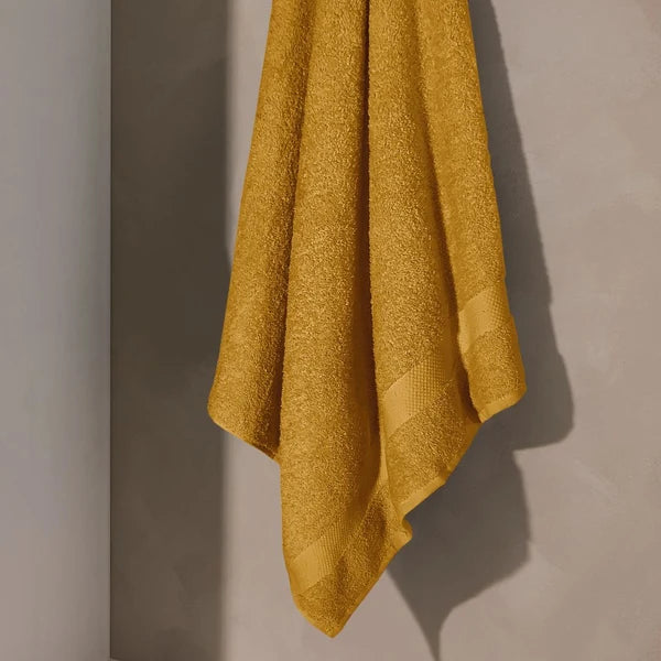 Cotton Terry Towel — Mustard — view 2