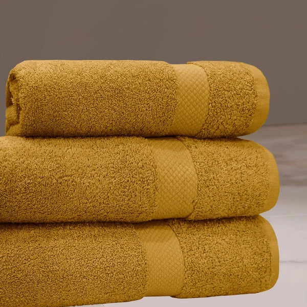Cotton Terry Towel — Mustard — view 3
