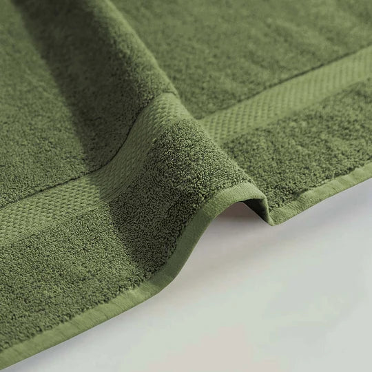 Cotton Terry Towel — Olive — view 4