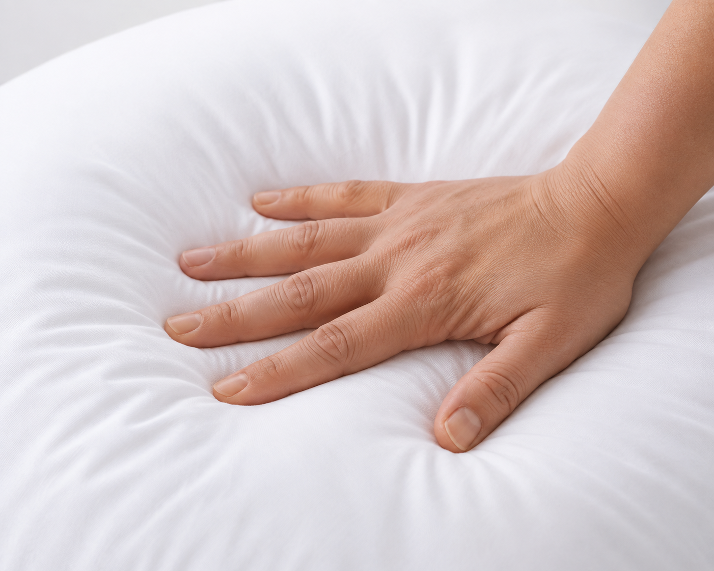White bed pillows