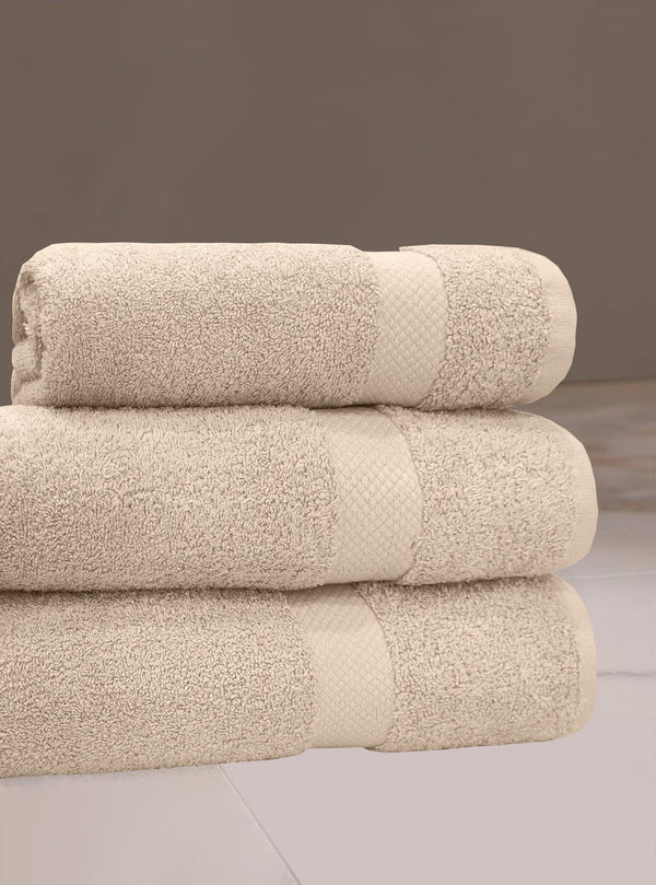 Cotton Terry Towel — Sand — view 3