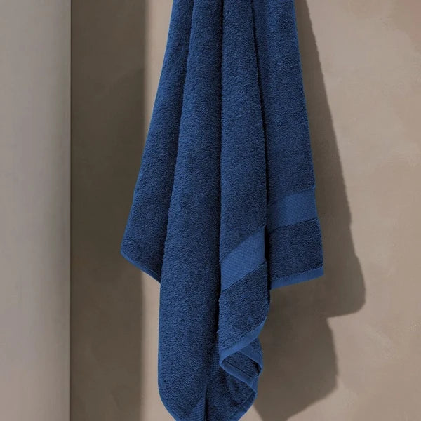 Cotton Terry Towel — Sapphire Blue — view 2