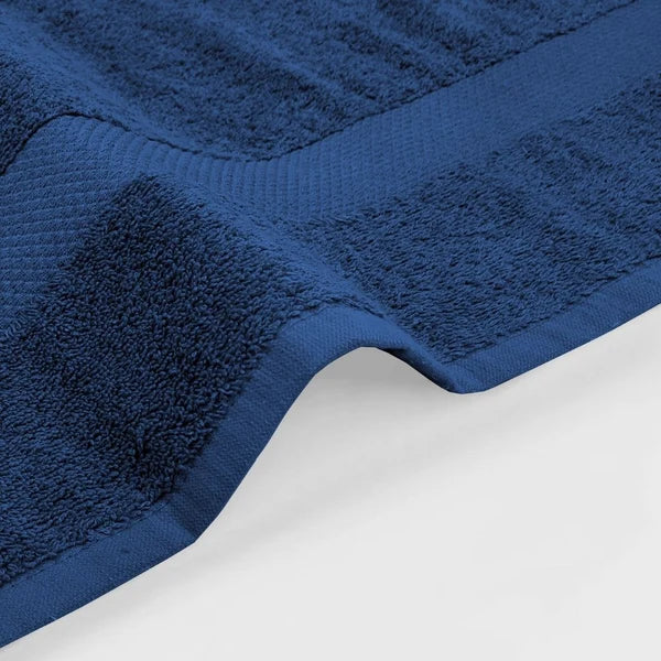 Cotton Terry Towel — Sapphire Blue — view 3