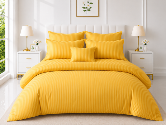 Stripe Duvet Set — Yellow