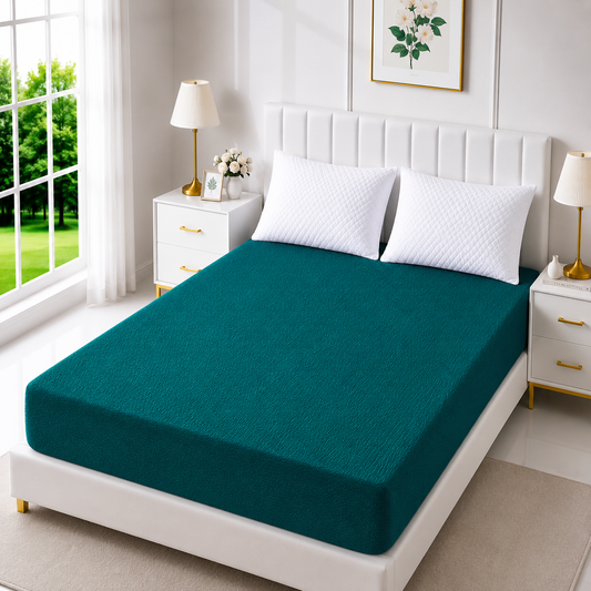 Terry Cotton Waterproof Mattress Cover — Zinc