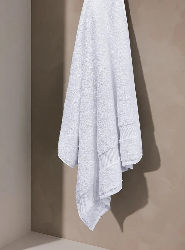 Cotton Terry Towel — White — view 4